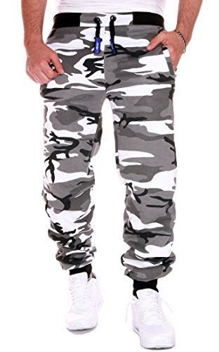 RMK Herren Hose Jogginghose Trainingshose Fitnesshose H.02H.02 Camouflage Hell 6XL von RMK