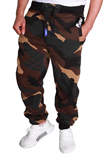 RMK Herren Hose Jogginghose Sporthose Trainingshose H.02H.02 (Camouflage EL Monte) 3XL von RMK