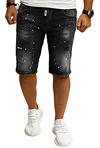 RMK Herren Jeans Short Shorts Sommer Bermuda Kurze Freizeithose Denim Hose Steetwear B.701 W36 von RMK