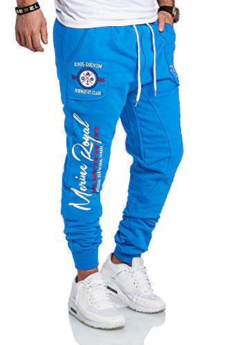 RMK Herren Jogginghose lang Baumwolle Sweatpants H.536 Türkis S von RMK