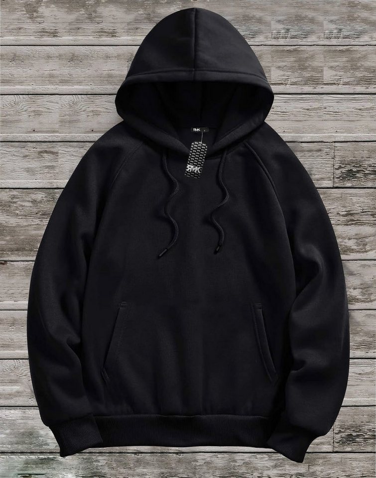 RMK Hoodie Herren Kapuzenpullover Basic Pullover Uni Hoodie mit Kapuze RMK Hoodie Herren Kapuzenpullover Basic Pullover Uni Hoodie mit Kapuze von RMK