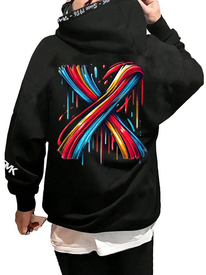 RMK Hoodie Herren Kapuzenpullover Pullover mit Kapuze Basic Longsleeve X von RMK