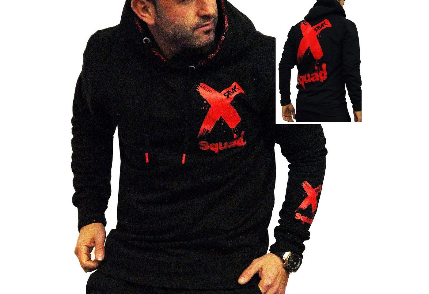 RMK Hoodie Herren Pullover mit Kapuze Pulli Kapuzenpullover Langarm von RMK