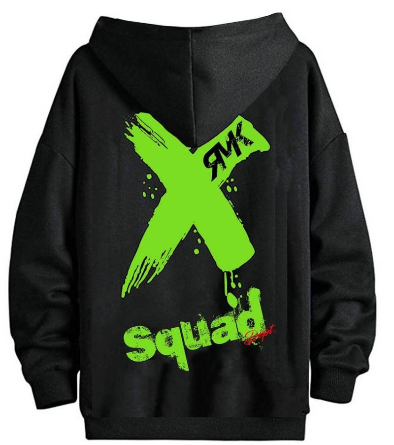 RMK Kapuzenpullover Herren Hoodie Pullover mit Kapuze Pulli Kapuzenpullover mit Taschen X mit lizenziertem Print von RMK