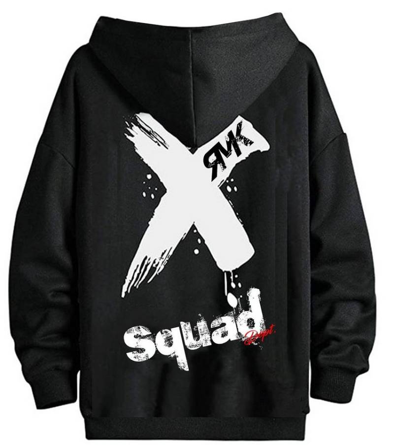 RMK Kapuzenpullover Herren Hoodie Pullover mit Kapuze Pulli Kapuzenpullover mit Taschen X mit lizenziertem Print von RMK