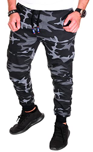 RMK Jogginghose Herren Jogger Männer Baumwolle Jungen H.02H.02 (6XL, Camou_a) von RMK