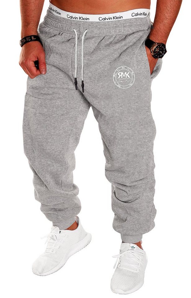 RMK Jogginghose Herren Trainingshose Fitnesshose Sporthose Sweatpants bequem gemütlich elastischer Bund von RMK