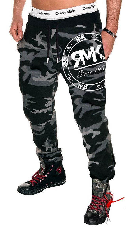 RMK Jogginghose Hose Trainingshose Fitnesshose Sporthose Sweatpants elastischer Bund von RMK