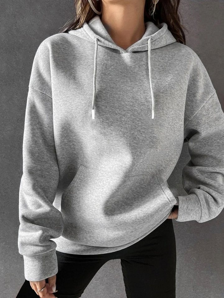 RMK Kapuzenpullover Damen Winter Pullover Basic Oversize von RMK