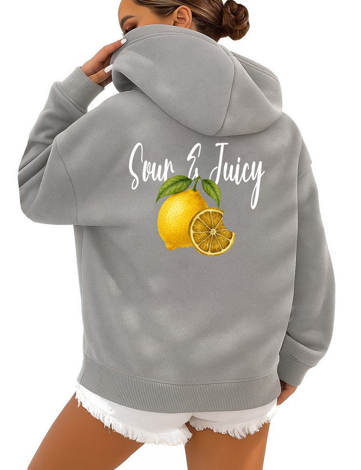 RMK Kapuzenpullover Damen Winter Pullover Sour & Juicy von RMK