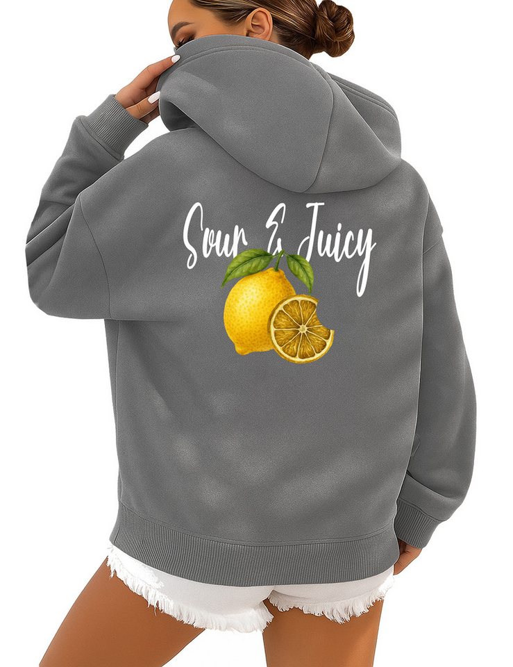 RMK Kapuzenpullover Damen Winter Pullover Sour & Juicy von RMK