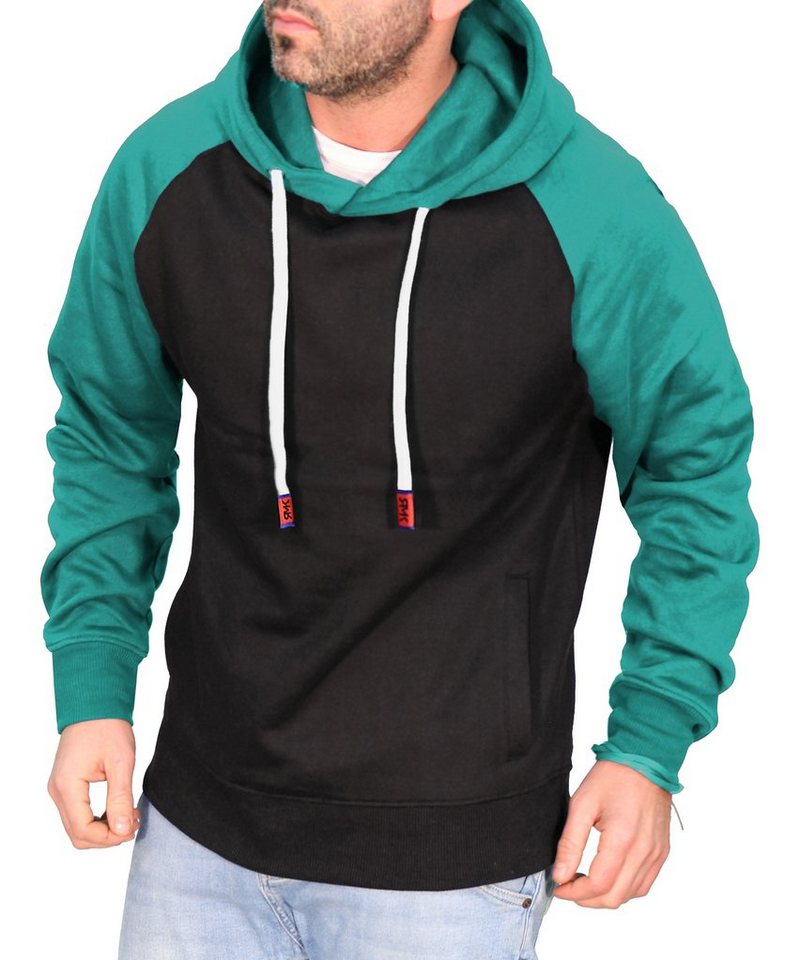 RMK Kapuzenpullover Herren Hoodie Langarmshirt Kapuze Basic Longsleeve Taschen von RMK