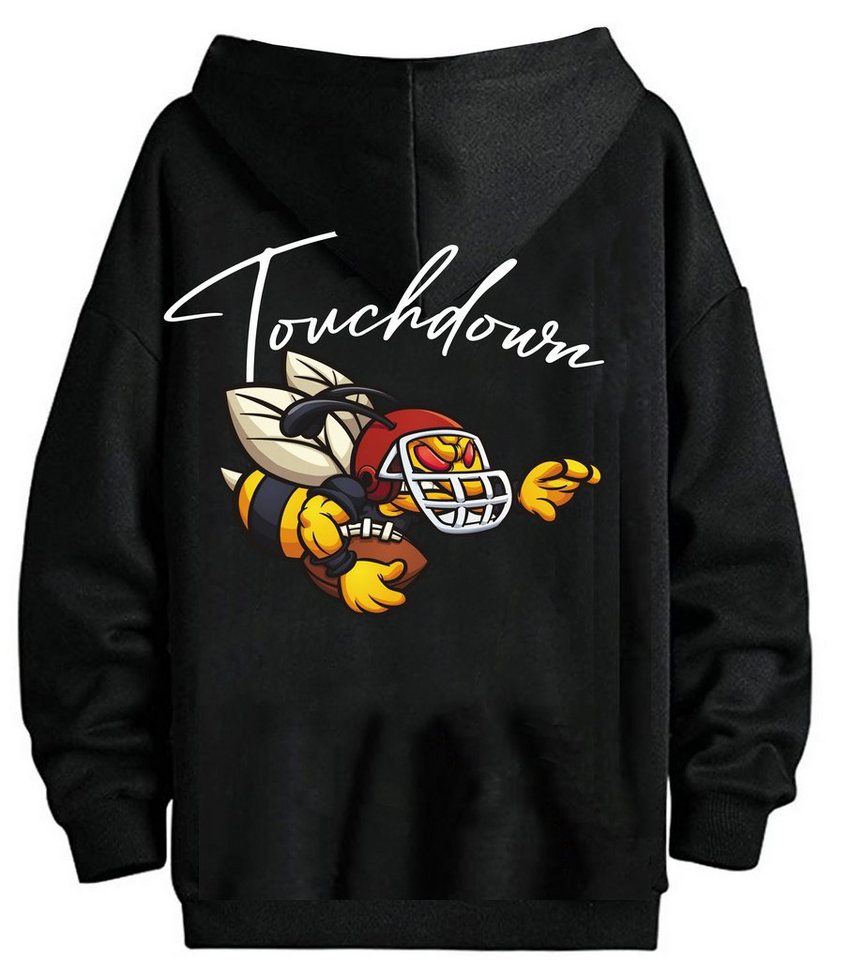 RMK Kapuzenpullover Herren Hoodie Pullover mit Kapuze American Football Touchdown von RMK