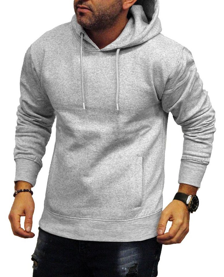 RMK Kapuzenpullover Herren Hoodie Pullover mit Kapuze Langarm Shirt Longsleeve mit Taschen von RMK