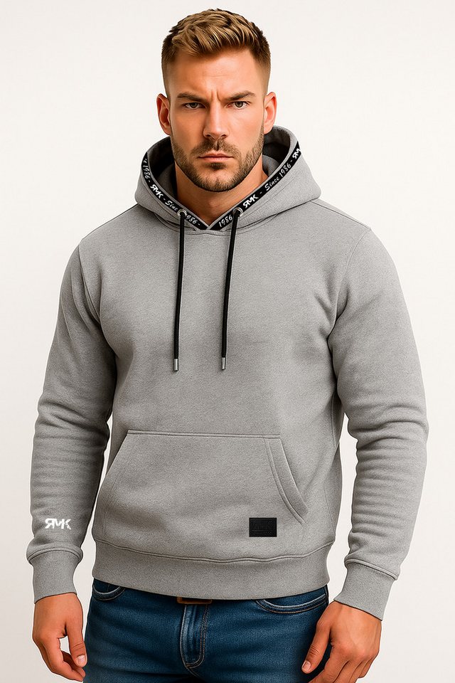 RMK Kapuzenpullover Invierno Basic Herren Winter Pullover Sweatjacke College Hoodie von RMK