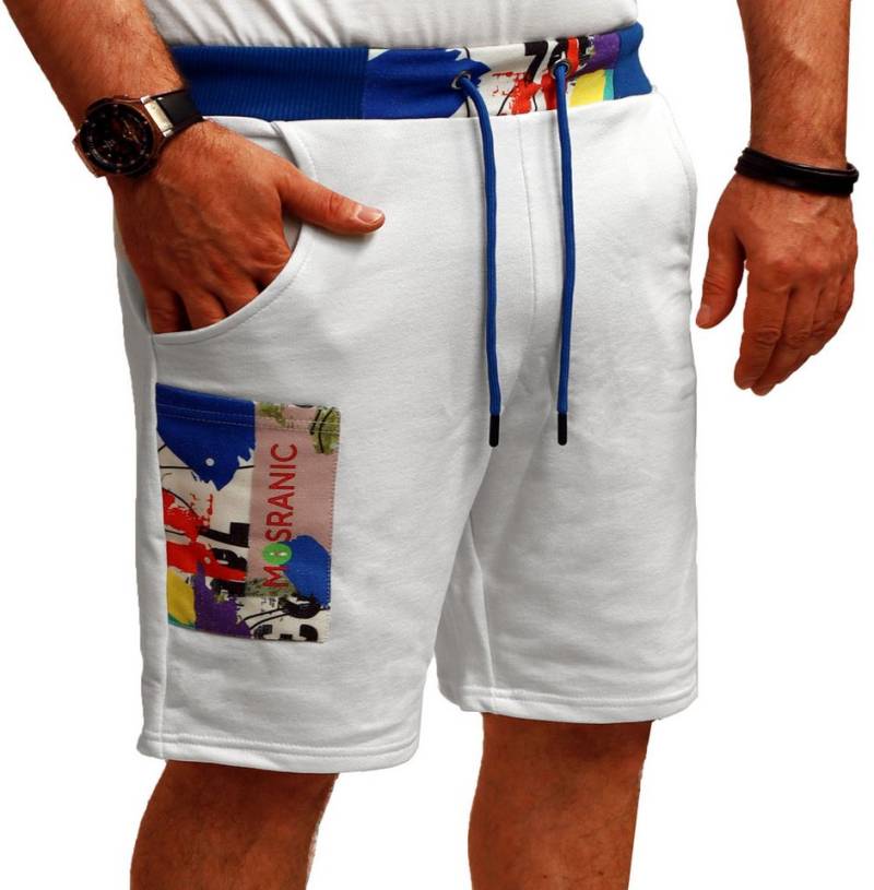 RMK Shorts Herren Short kurze Hose Sommer Bermuda Basic Einfarbig Elastikbund mit Tunnelzug von RMK