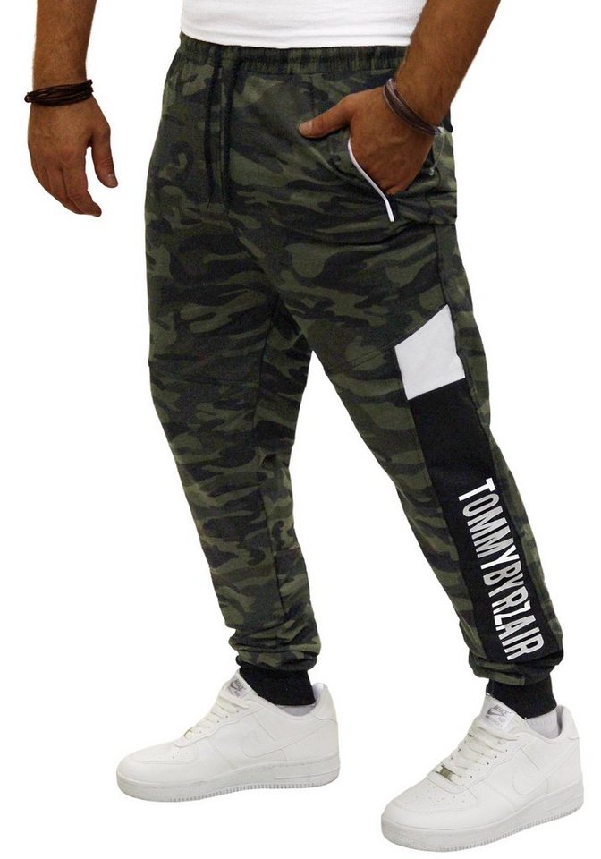 RMK Sporthose Herren Trainingshose Jogginghose Fitnesshose Camouflage Army Tarn Hose von RMK