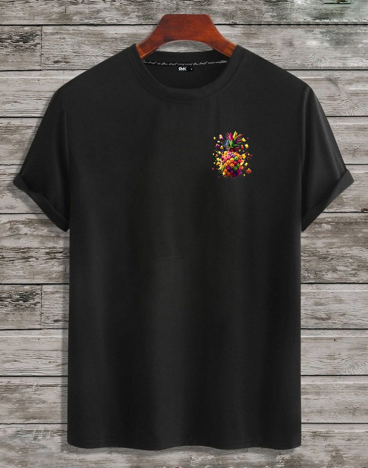 RMK T-Shirt Herren Shirt Basic Rundhals Ananas Sommer von RMK