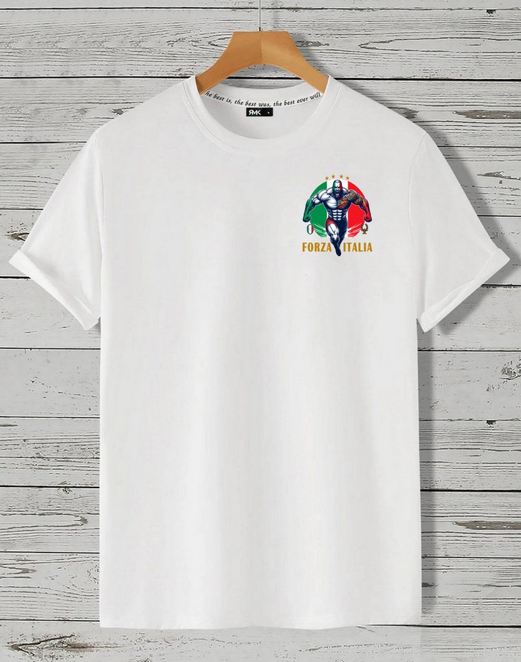 RMK T-Shirt Herren Shirt Fan Trikot Fußball Italien Italy Italia EM 2024 aus Baumwolle von RMK