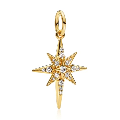 RMMY 925 Sterling Silber Damenarmbänder: Halskette mit Sternen und Mond, Damenarmband mit Charm zum Muttertag mit Zirkonia von RMMY