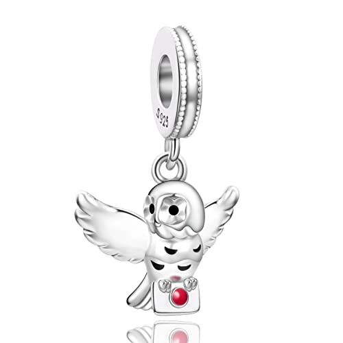 RMMY Charm Anhänger Envelope pigeon 925 Sterling Silver Pendant Dangle Beads für Europäische Armbänder und Halsketten Valentine's Day Mother's Day Gifts für Mädchen von RMMY