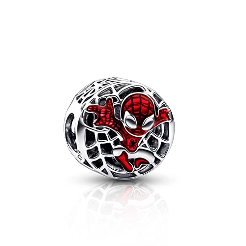 RMMY Charm Anhängers Red flying Movie Hero 925 Sterling Silver Movie Character Bead Pendant für Europäische Armbänder und Halsketten,Birthday Mother's day Christmas Jewelry Gifts for Women Girl von RMMY