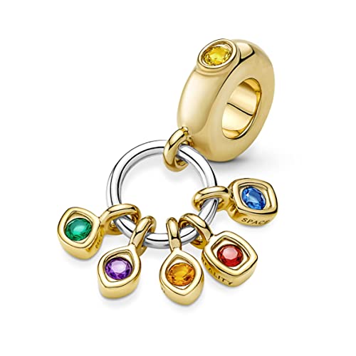 RMMY Charm Infinity Stones Anhänger für Armband Halskette Muttertag Geschenk für Frauen,925 Sterling Silber Beads with Zirkonia Schmuck von RMMY