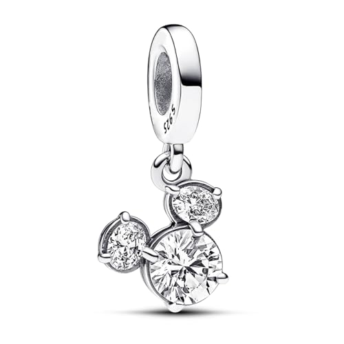 RMMY S925 Sterling Silber Anhänger Baumeln Perlen Charms für Armbänder und Halsketten Sparkling Mouse Bow für Frauen Mädchen Freunde von RMMY
