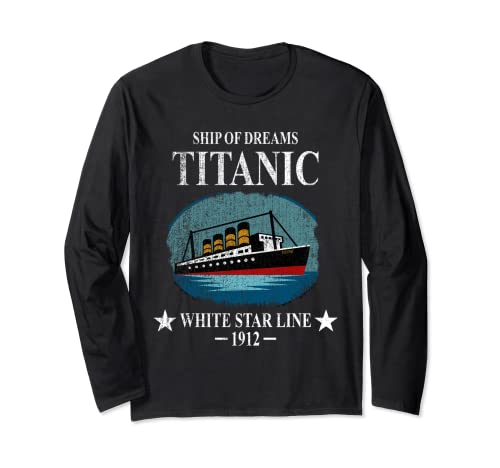 A 1912 Vintage Titanic Reise Cruise Ship Fäden Mädchen Kinder Langarmshirt von RMS Titanic Memorabilities and Cruise Ship Apparel