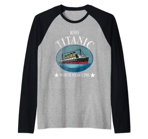 RMS TITANIC White Star Line Kreuzfahrtschiff 1912 Jungen Mädchen Kinder Raglan von RMS Titanic Memorabilities and Cruise Ship Apparel