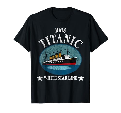 RMS Titanic White Star Line Kreuzfahrtschiff 1912 Jungen Mädchen Kinder T-Shirt von RMS Titanic Memorabilities and Cruise Ship Apparel