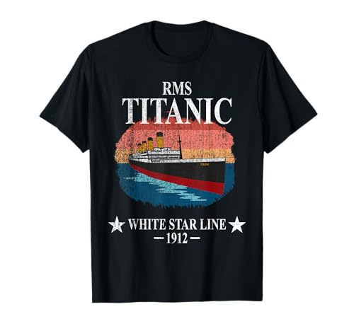 RMS TITANIC White Star Line Kreuzfahrtschiff 1912 Jungen Mädchen Kinder T-Shirt von RMS Titanic Memorabilities and Cruise Ship Apparel