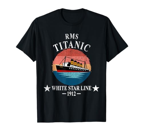 RMS Titanic, Kreuzfahrtschiff, Retro, Vintage, Kinder, Weiß T-Shirt von RMS Titanic Memorabilities and Cruise Ship Apparel