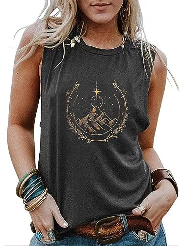 Acotar Velaris Tanktops Frauen Night Court Ärmellose Tops A Court of Thorns and Roses Vest Funny Letter Print Shirt, Grau (3), Groß von RMTXCD