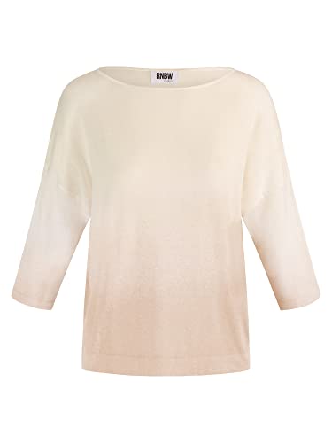 RNBW Damen Rundhals Pullover, Creme Rose, Normal von RNBW