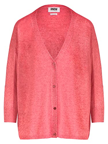 RNBW Damen V Ausschnitt Strickjacke, Pink, Normal von RNBW