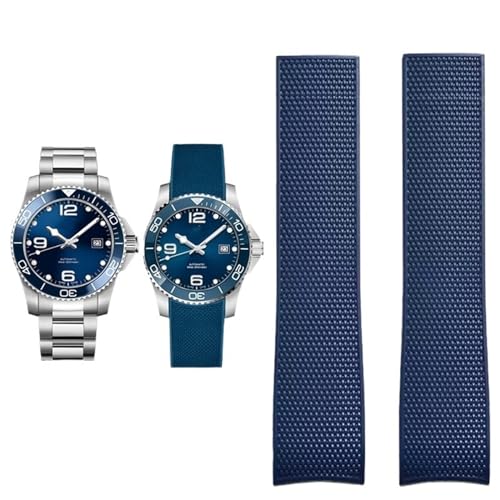 RNNYWDRQ Accessoires Band für Longines Comas Diving -Serie L37814 L3.781 Mechanische Männer Gummi -Uhrengurt 21mm Armband RNNYWDRQ Accessoires Band für Longines Comas Diving -Serie L37814 L3.781 Mechanische Männer Gummi -Uhrengurt 21mm Armband von RNNYWDRQ