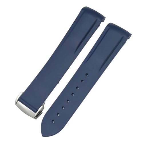 RNNYWDRQ Gummi -Uhren -Bänder 19mm 20 mm 21 mm 22 mm für Omega Seamaster Planet Ozean wasserdichtes Sportuhrgurt von RNNYWDRQ