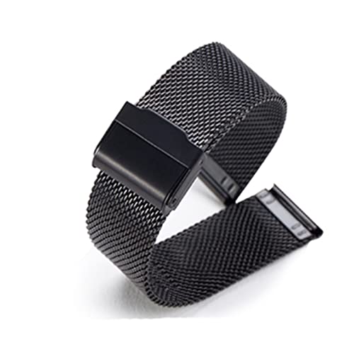 RNNYWDRQ Milanese Loop 20 mm Uhrenarmband für Uhren, Mesh-Edelstahlband, 20 mm Armbandbreite (Farbe: Silber, Größe: 20 mm) von RNNYWDRQ