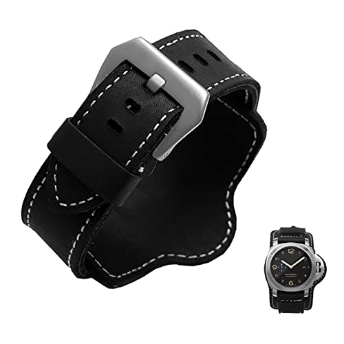 RNNYWDRQ Retro dickes Echtleder Herrenarmband für Panerai PAM380 111 351 Braun Schwarz mit Matte 20mm 22mm 24mm 26mm RNNYWDRQ Retro dickes Echtleder Herrenarmband für Panerai PAM380 111 351 Braun Schwarz mit Matte 20mm 22mm 24mm 26mm von RNNYWDRQ