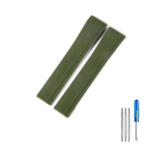 RNNYWDRQ Silikon Uhrengurt für Patek Philippe Silicon Uhrengurt Herren Granate 5164 5167 Original Black Sports Gummi -Uhrband 21mm von RNNYWDRQ