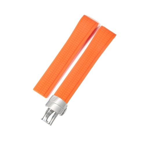 RNNYWDRQ Silikon Uhrengurt für Patek Philippe Silicon Uhrengurt Herren Granate 5164 5167 Original Black Sports Gummi -Uhrband 21mm von RNNYWDRQ