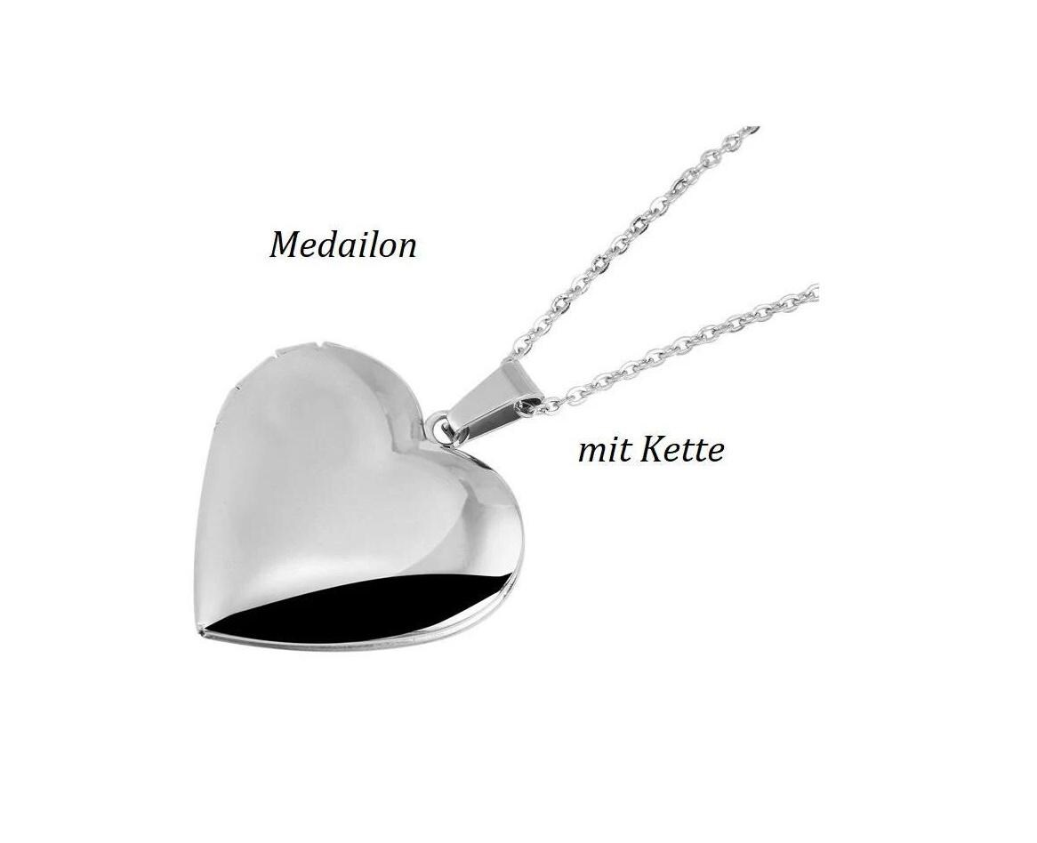Herz-Medaillon Kette Edelstahl - Personalisierbar Mit Fotos, Geschenk Für Partner, Familienmitglied, Liebe & Erinnerungen Weihnachtsgeschenk von RNOnlineShop