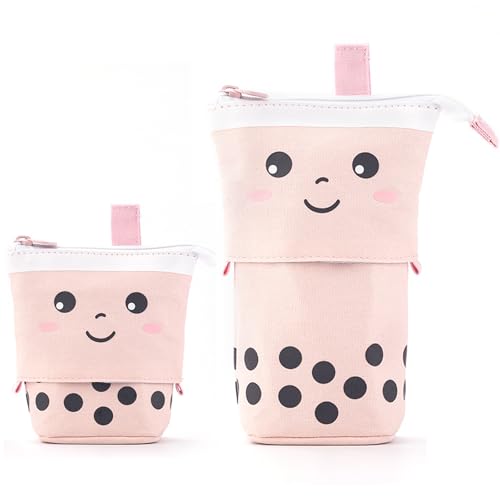 RNXSIB 2-in-1 Federmäppchen Mit Reißverschluss - Schlampermäppchen und Stifteköcher, Teleskopisch Mäppchen für Mädchen, Teenager und Schülerinnen von RNXSIB