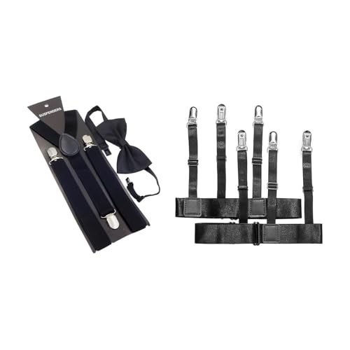 RNXSIB Herren Hemdhalter, Shirt Stays, Hemdhalter Herren, Strumpfhalter Herren, Hemd Halter, Herren Behalten Hemd Versteckt in Shirt Holder Strumpfband Mit Nicht Rutschfest Verriegelung Klammern von RNXSIB