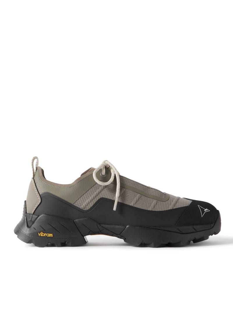 ROA - Katharina Light Rubber and Leather-Trimmed Ripstop Sneakers - Men - Gray - EU 43.5 von ROA