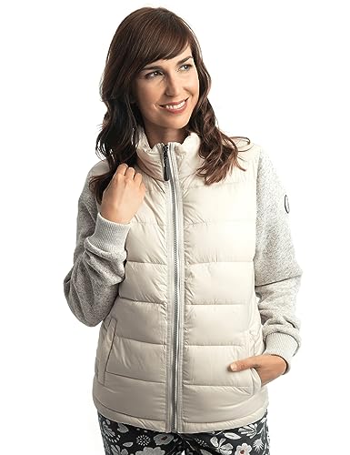 Roadsign Australia Damen Jacke mit Reißverschlusstaschen, ROADSIGN-Applikation & elastische Bündchen Hellgrau | L von Roadsign Australia