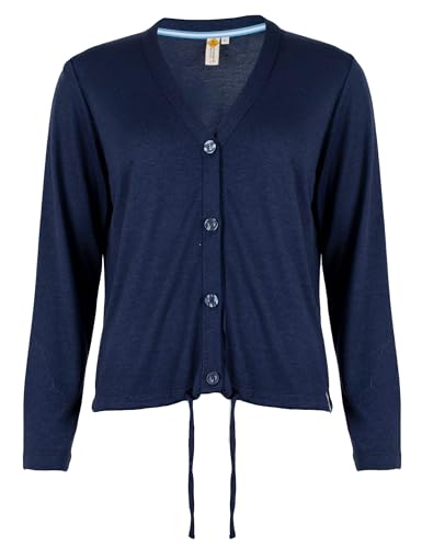 Roadsign Australia Damen Strickjacke Cardigan mit Kordelzug und Knöpfen Navy | 2XL von Roadsign Australia