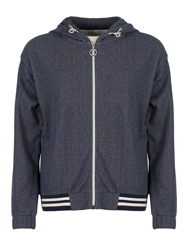 ROADSIGN australia Damen Sweatjacke in Denim-Optik mit Jaquard-Struktur für modernen Look Navy | XL von ROADSIGN australia