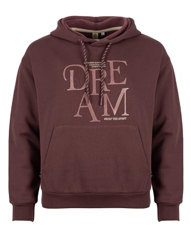 ROADSIGN australia Damen Sweatshirt weiter Schnitt mit Kapuze für entspannte Momente unterwegs rot, XL von ROADSIGN australia